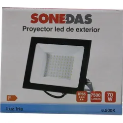 Compra PROYECTOR LED PLANO 70 W IP65 7.500LM 6500K SONEDAS 12002438 al mejor precio
