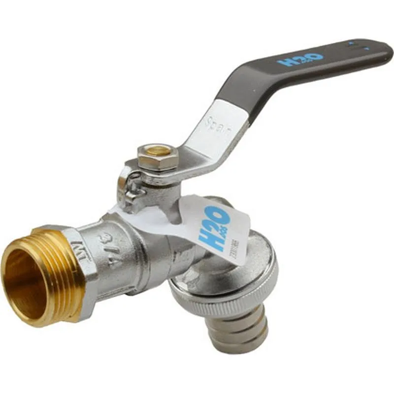 Compra GRIFO ESFERA JARDIN PN-16 RACOR MANGUERA EXPORT 3/4" X 1" PLATA MANGO AZUL H2O 414602025 al mejor precio