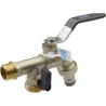 Compra GRIFO ESFERA JARDIN PN-16 ENCHUFE RAPIDO 1/2" X 3/4" X 3/4" DOS SALIDAS H2O 41480152020 al mejor precio