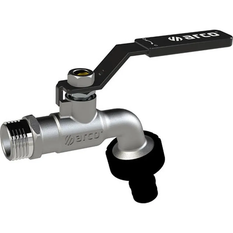 Compra GRIFO CURVO CROMADO CONEXION RAPIDA P/NEGRA 1/2 X 3/4 ARCO PG413 al mejor precio