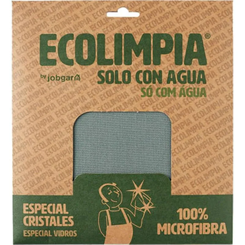 Compra BAYETA CRISTALES MICROFIBRA VERDE 50X40 CM ECOLIMPIA 5110 al mejor precio