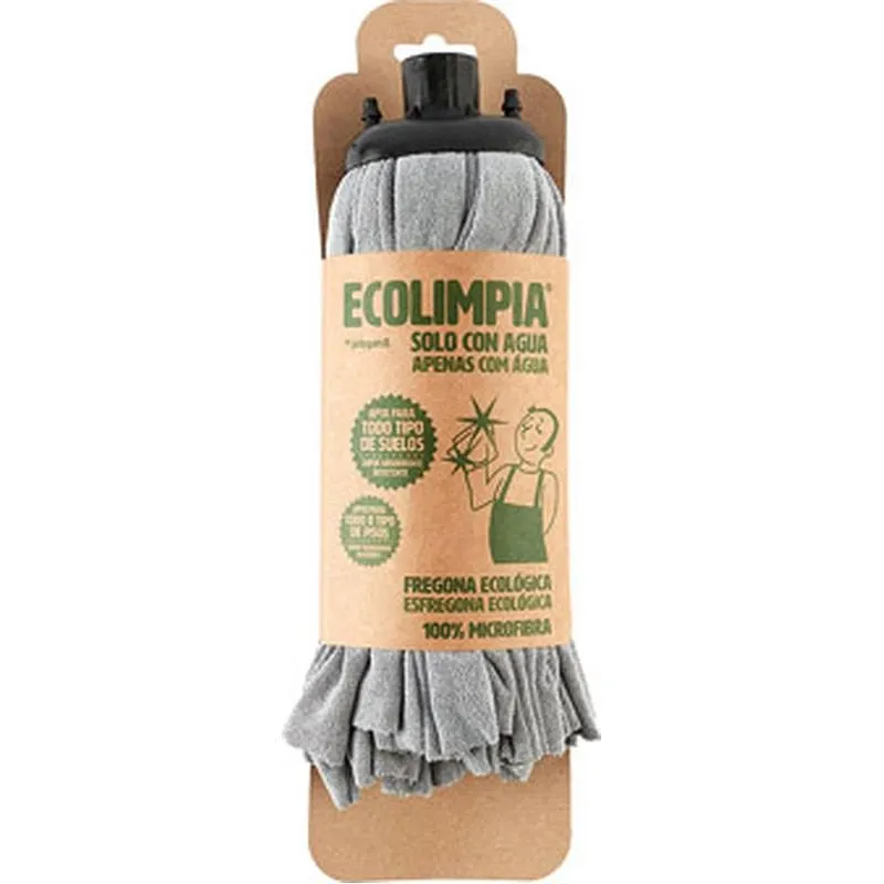 Compra FREGONA MICROFIBRA CIRCULAR 30X12 CM GRIS ECOLIMPIA 5122 al mejor precio