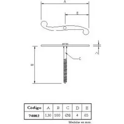 Compra ESE RETENIDA TIRAFONDO NEGRO 100X130MM IMEX EL ZORRO 74002 al mejor precio