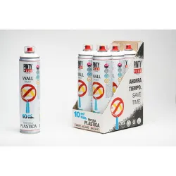 Compra PINTURA PLASTICA SPRAY WALL PAINT MATE 600 ML BLANCO PINTYPLUS 675 al mejor precio