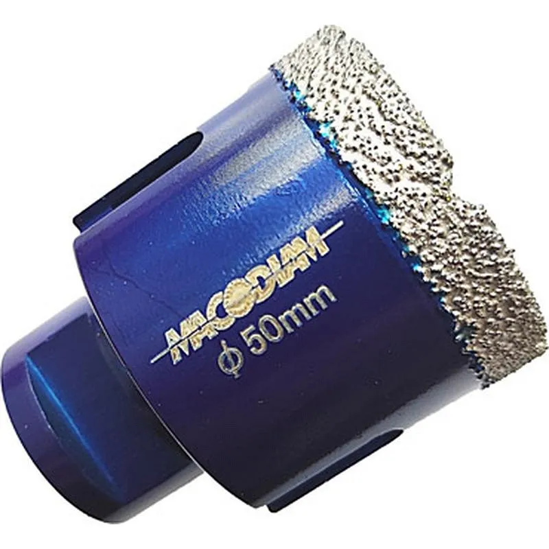 Compra BROCA DIAMANTADA PORCELANICO PERFORACION EN SECO diametro 50 M-14 MACODIAM MA14P/50 al mejor precio