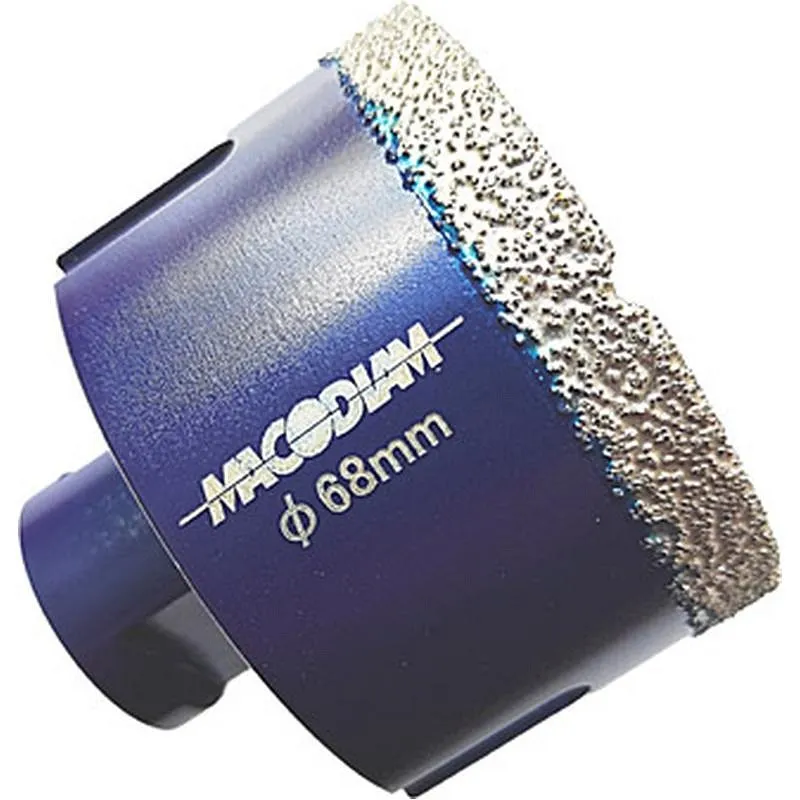 Compra BROCA DIAMANTADA PORCELANICO PERFORACION EN SECO diametro 68 M-14 MACODIAM MA14P/68 al mejor precio