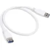 Compra CABLE USB A/ USB A MACHO/HEMBRA 0,5M BLANCO AXIL AV0481C al mejor precio