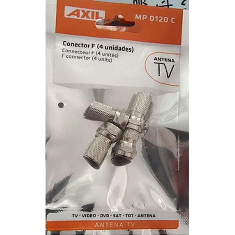 Compra CONECTOR ANTENA COAXIAL F 4 PZ AXIL MP0120C al mejor precio