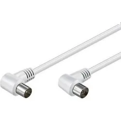 Compra CABLE ANTENA CONECTORES ACODADOS 1,5M BLANCO AXIL MP0701C al mejor precio