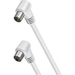 Compra CABLE ANTENA CONECTORES ACODADOS 2,5M BLANCO AXIL MP0703C al mejor precio