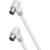 Compra CABLE ANTENA CONECTORES ACODADOS 2,5M BLANCO AXIL MP0703C al mejor precio