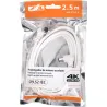 Compra CABLE ANTENA CONECTORES ACODADOS 2,5M BLANCO AXIL MP0703C al mejor precio