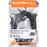 Compra CABLE ANTENA CONECTORES ACODADOS 2,5M NEGRO AXIL MP0704C al mejor precio