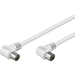Compra CABLE ANTENA CONECTORES ACODADOS 5M BLANCO AXIL MP0705C al mejor precio