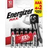 Compra PILA ALCALINA MAX LR6 AAA PACK 4+2 ENERGIZER E303328200 al mejor precio
