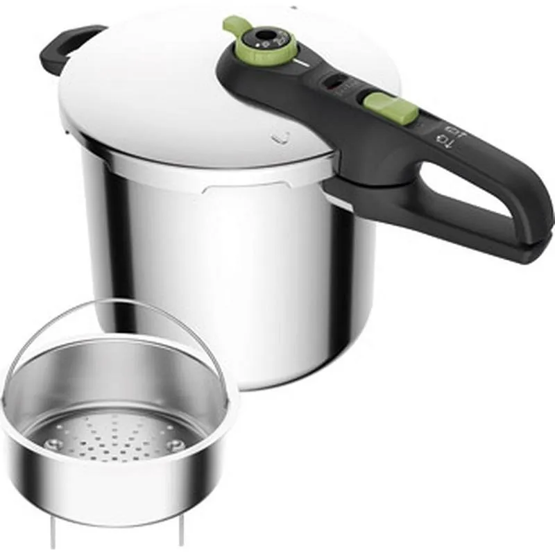 Compra OLLA PRESION SUPER RAPIDA SECURE TRENDY 8 L CON CESTILLO INDUCCIÓN TEFAL P2584402 al mejor precio