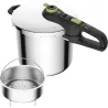 Compra OLLA PRESION SUPER RAPIDA SECURE TRENDY 8 L CON CESTILLO INDUCCIÓN TEFAL P2584402 al mejor precio