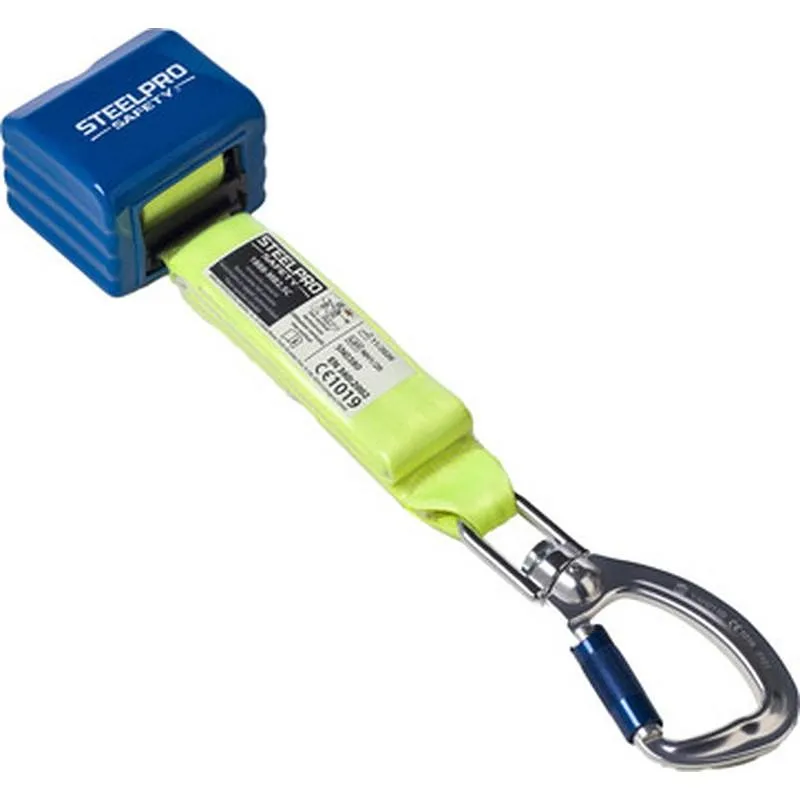 Compra DISPOSITIVO ANTICAIDAS RETRACTIL 2,5 M CINTA CARCASA STEELPRO 1888MB25CSIN/U al mejor precio