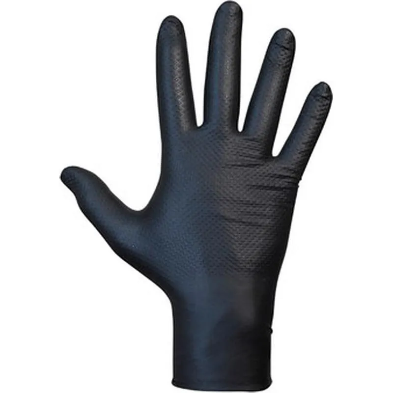 Compra GUANTE DESECHABLE NITRILO AGILITY GRIP NEGRO 50 UDS TALLA 9 JUBA 578NR/9 al mejor precio