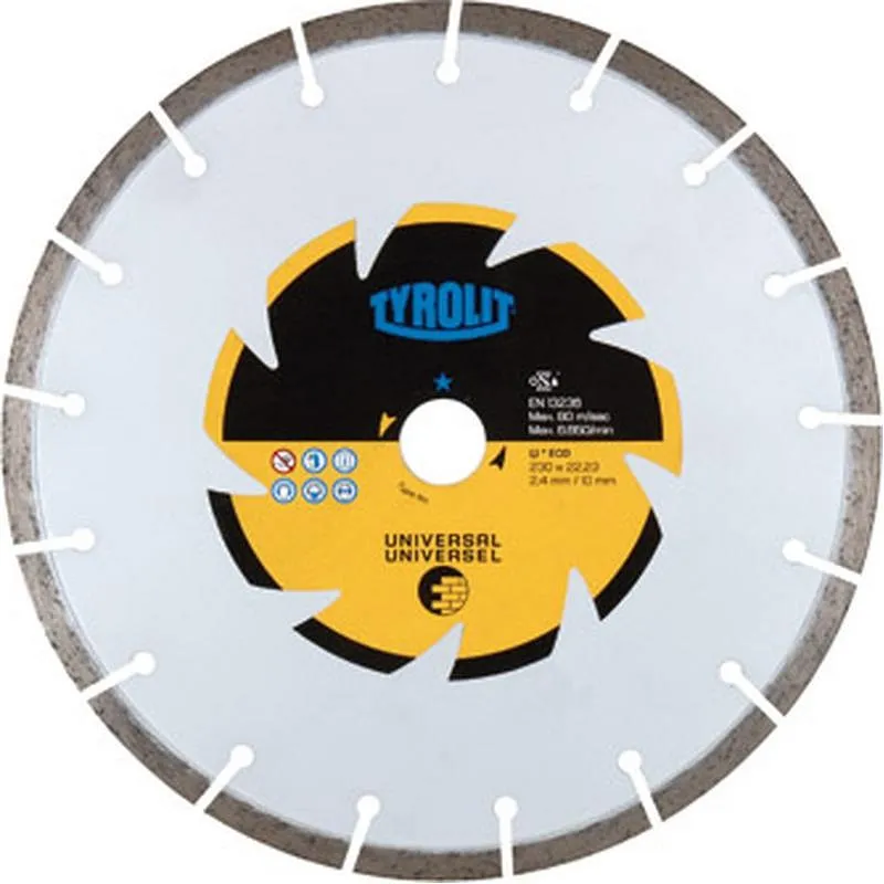 Compra DISCO DIAMANTE GENERAL OBRA ECO BASIC SEGMENTADO 125X1,8X222,23MM TYROLIT 609175 al mejor precio