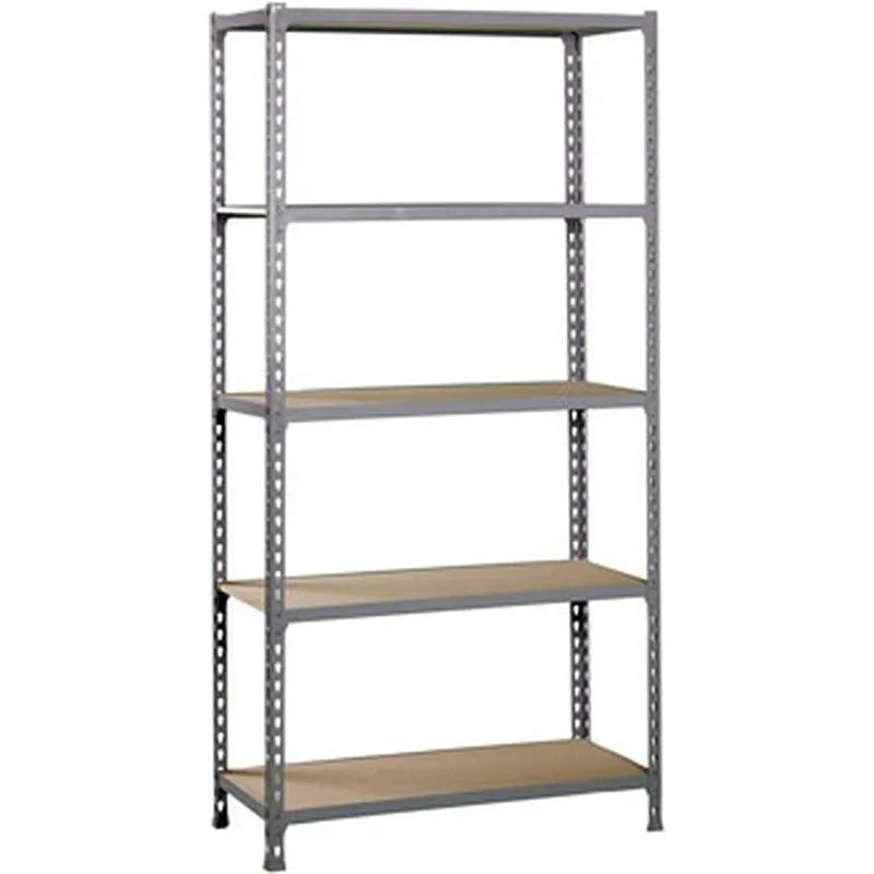 Compra ESTANTERIA METAL 5 ESTANTES MADERA SIN TORNILLOS 180 X 90 X 40 CM GRIS MADERA 150KG/EST SIMONRACK 338100025189045 al mejor precio