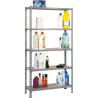 Compra ESTANTERIA METAL 5 ESTANTES MADERA SIN TORNILLOS 180 X 90 X 40 CM GRIS MADERA 150KG/EST SIMONRACK 338100025189045 al mejor precio