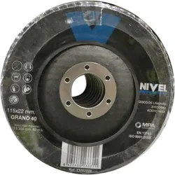 Compra DISCO LAMINAS ZIRCONIO diametro115X1X22,23MM GRANO 40 NIVEL 11540I al mejor precio