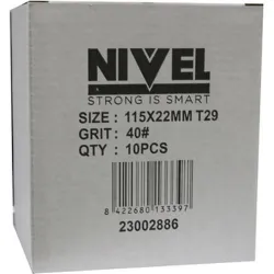 Compra DISCO LAMINAS ZIRCONIO diametro115X1X22,23MM GRANO 40 NIVEL 11540I al mejor precio