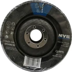 Compra DISCO LAMINAS ZIRCONIO diametro115X1X22,23MM GRANO 60 NIVEL 11560I al mejor precio