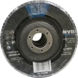 Compra DISCO LAMINAS ZIRCONIO diametro115X1X22,23MM GRANO 80 NIVEL 11580I al mejor precio