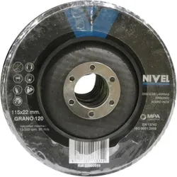 Compra DISCO LAMINAS ZIRCONIO diametro115X1X22,23MM GRANO 120 NIVEL 115120I al mejor precio