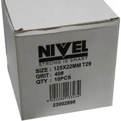 Compra DISCO LAMINAS ZIRCONIO diametro125X1X22,3MM GRANO 40 NIVEL 12540I al mejor precio