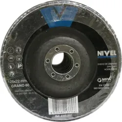 Compra DISCO LAMINAS ZIRCONIO diametro125X1X22,3MM GRANO 60 NIVEL 12560I al mejor precio