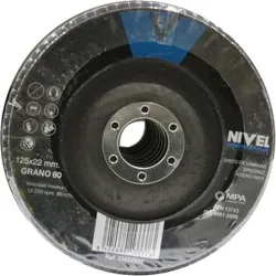 Compra DISCO LAMINAS ZIRCONIO diametro125X1X22,3MM GRANO 80 NIVEL 12580I al mejor precio