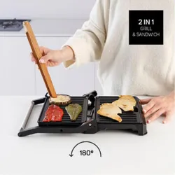 Compra GRILL SANDWICHERA INOX 1000W 23 X 14,5 CM TAURUS 968146000 al mejor precio