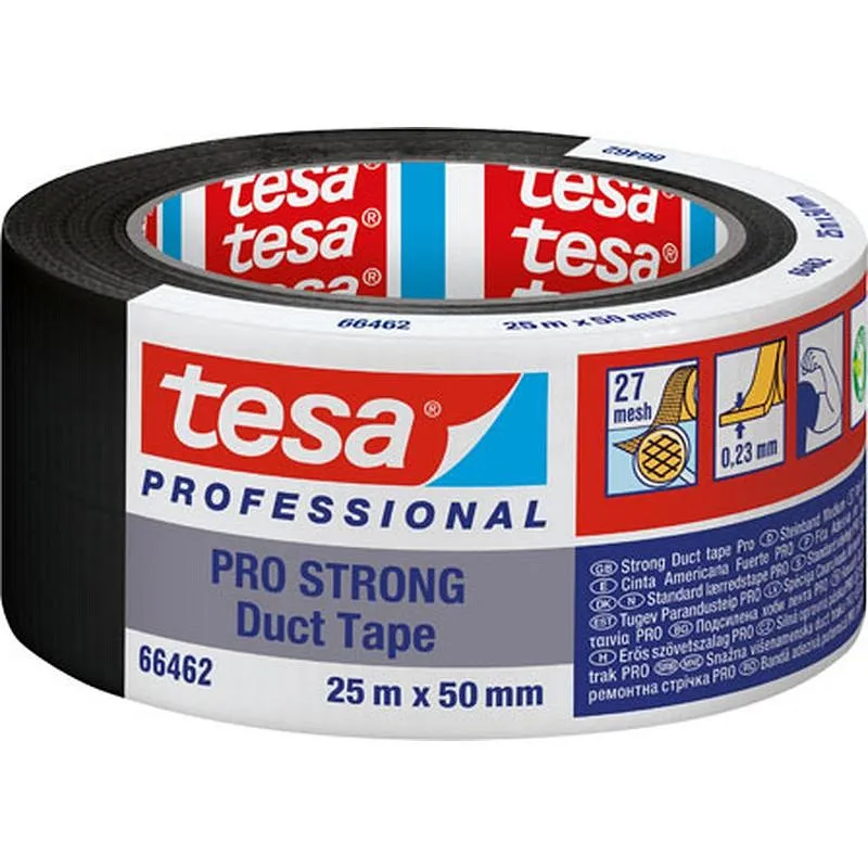Compra CINTA AMERICANA ECO PRO STRONG 25 M X 50 MM NEGRO TESA TAPE 66462-00000-00 al mejor precio