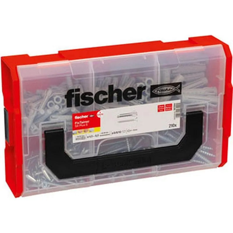Compra TACO SX PLUS FIXTAINER PROFESIONAL + TORNILLOS 6/8/10 210 UDS FISCHER 567894 al mejor precio