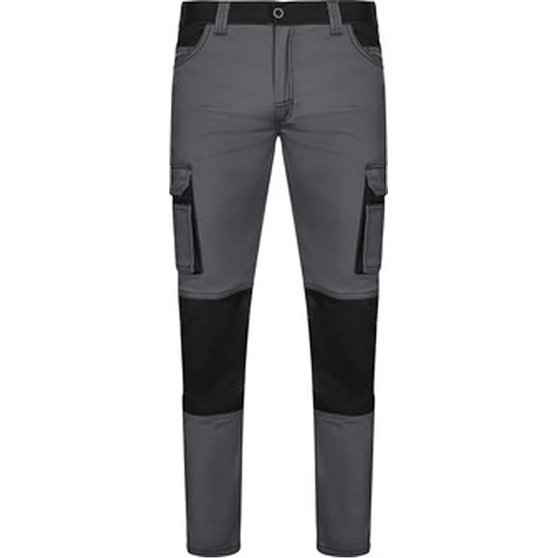 Compra PANTALON STRETCH 240 GR SOLID MATCH GRIS / NEGRO TALLA 50 VELILLA 103031S_08/00_50 al mejor precio