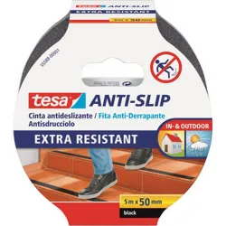 Compra CINTA ANTIDESLIZANTE ANTI-SLIP EXTRA RESISTENTE 5 M X 50 MM NEGRO TESA TAPE 55588-00001-12 al mejor precio