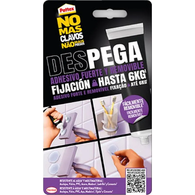 Compra ADHESIVO MONTAJE NO MAS CLAVOS PEGA DESPEGA 44 G PATTEX 2970832 al mejor precio