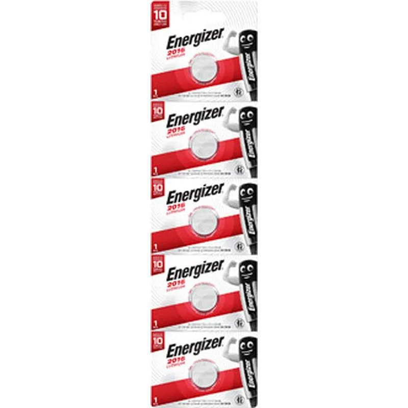 Compra PILA BOTON LITIO MAX CR2016 3V 5 UNIDADES ENERGIZER E302699600 al mejor precio