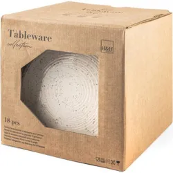 Compra VAJILLA 18 PZAS STONEWARE MARTE/GRIS NEGRA 1540300 al mejor precio