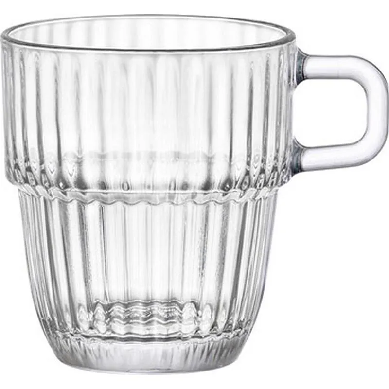 Compra TAZA VIDRIO GRABADO BARSHINE 18,5 CL CAFE CON LECHE 1346519 al mejor precio