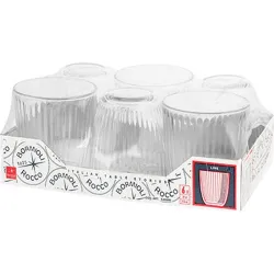 Compra VASO AGUA VIDRIO GRABADO LINE 6 UDS 39 CL TRANSPARENTE 5124139 al mejor precio