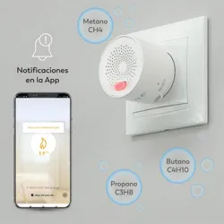 Compra DETECTOR GAS SMART WIFI APP GARZA SMART COMPATIBLE TUYA GARZA 401347C al mejor precio