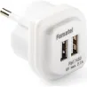 Compra CARGADOR 2 USB BLANCO 2,1A IP20 FAMATEL 1450 al mejor precio
