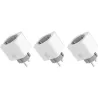 Compra PACK DE 3 ENCHUFES WIFI INTELIGENTES CON MEDIDOR DE CONSUMO ENERGEEKS EG-EW009MC al mejor precio
