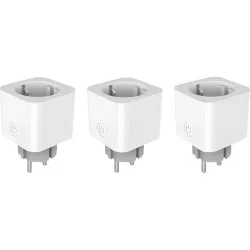 Compra PACK DE 3 ENCHUFES WIFI INTELIGENTES CON MEDIDOR DE CONSUMO ENERGEEKS EG-EW009MC al mejor precio