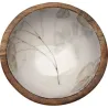 Compra BOL MADERA DECORADA ESMALTADO 13CM-HOJAS VERSA 17370513 al mejor precio