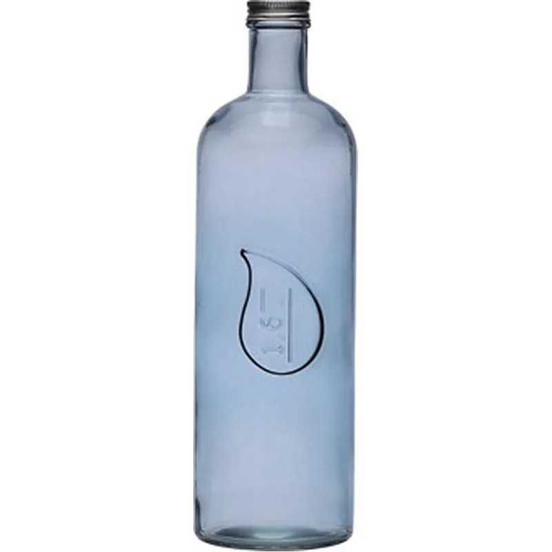 BOTELLA AGUA GOTA VIDRIO 1,6 L AZUL VERSA 22500023
